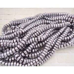 Silver Hematite Beads jewelry Making Supplies Full Strand